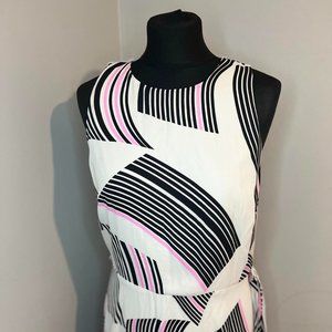 Womens White and Pink Dress